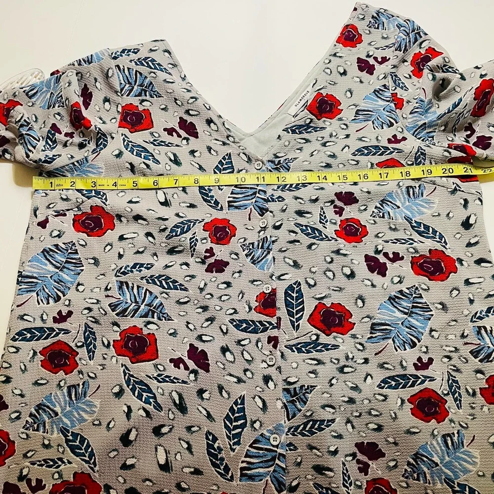 Glamorous Floral Button Up Tunic Dress 16 - Picture 5 of 7